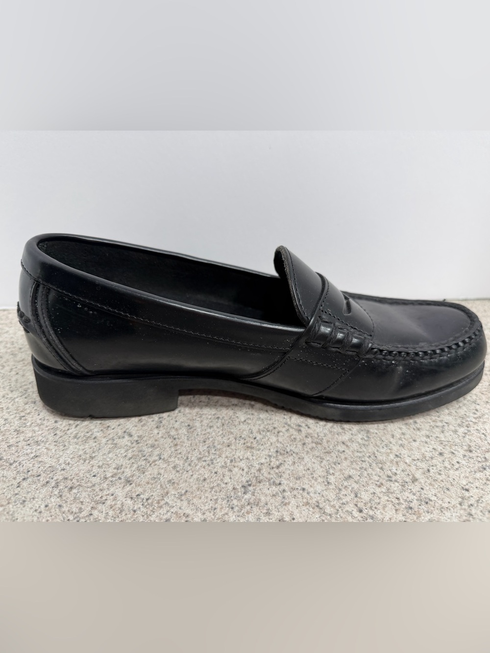ROCKPORT Classic Preppy Black Leather Penny Loafers - Men's SIze 8M - M2568 - Picture 10 of 13